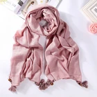 New fashion women scarves elegant national long pashmina shawls cotton and flax scarf
