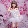 132cm 4.4Ft Amazon Ebay Wish Full Body Flat Breast Japanese Loli Girl Mini Size Silicone Sex Doll for Man
