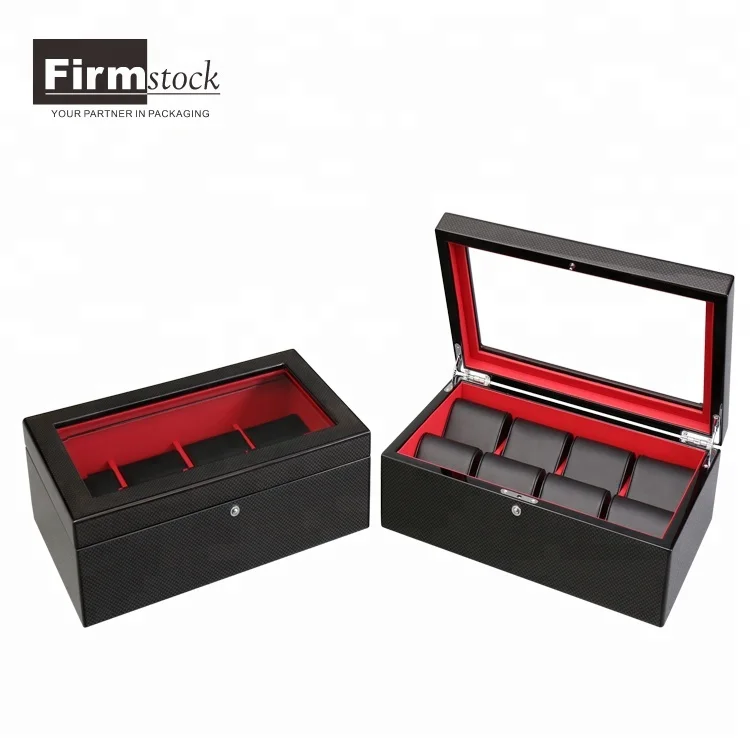 display box luxury wooden glossy box for wrist watch packaging