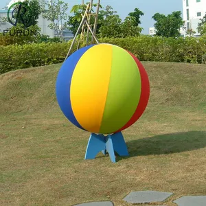 pvc inflatable rainbow giant beach ball