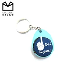 logo printing key chain pvc/silicone/rubber keychains custom