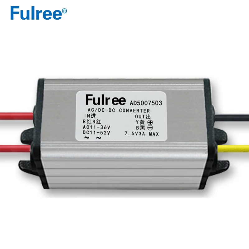 24V AC to 12V 3A DC Converter 24Vac Convert to 12Vdc Input Range 15-36V AC 15-52V DC Car Step Down Buck Power Supply