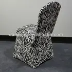 Custom Desize --New Style Spandex Printed Zebra Pattern Chair Cover for Wedding