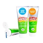 12 Colors custom wholesale cheap eco-friendly non toxic artist washable kids acrylic paint pigment