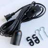 E26/E27 Light Lamp Bulb Socket and cord to 2-Prong US AC Power Cord Adapter with On/Off Switch