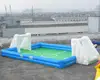 Inflatable Soccer bubble bumper ball Field, Inflatable Football Pitch, Inflatable Football Arena Court A6026