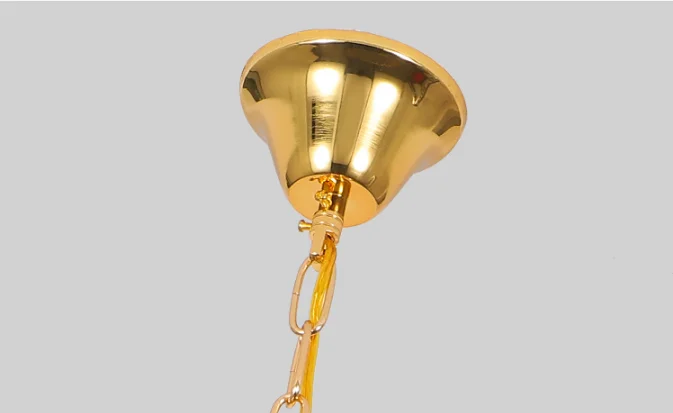 Postmodern art personality living room creative decoration luxury stainless steel metal chandelier