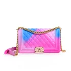 Sac A Main Jelly Hand Bag Chain Shoulder Bags Rainbow Color Bag 2019