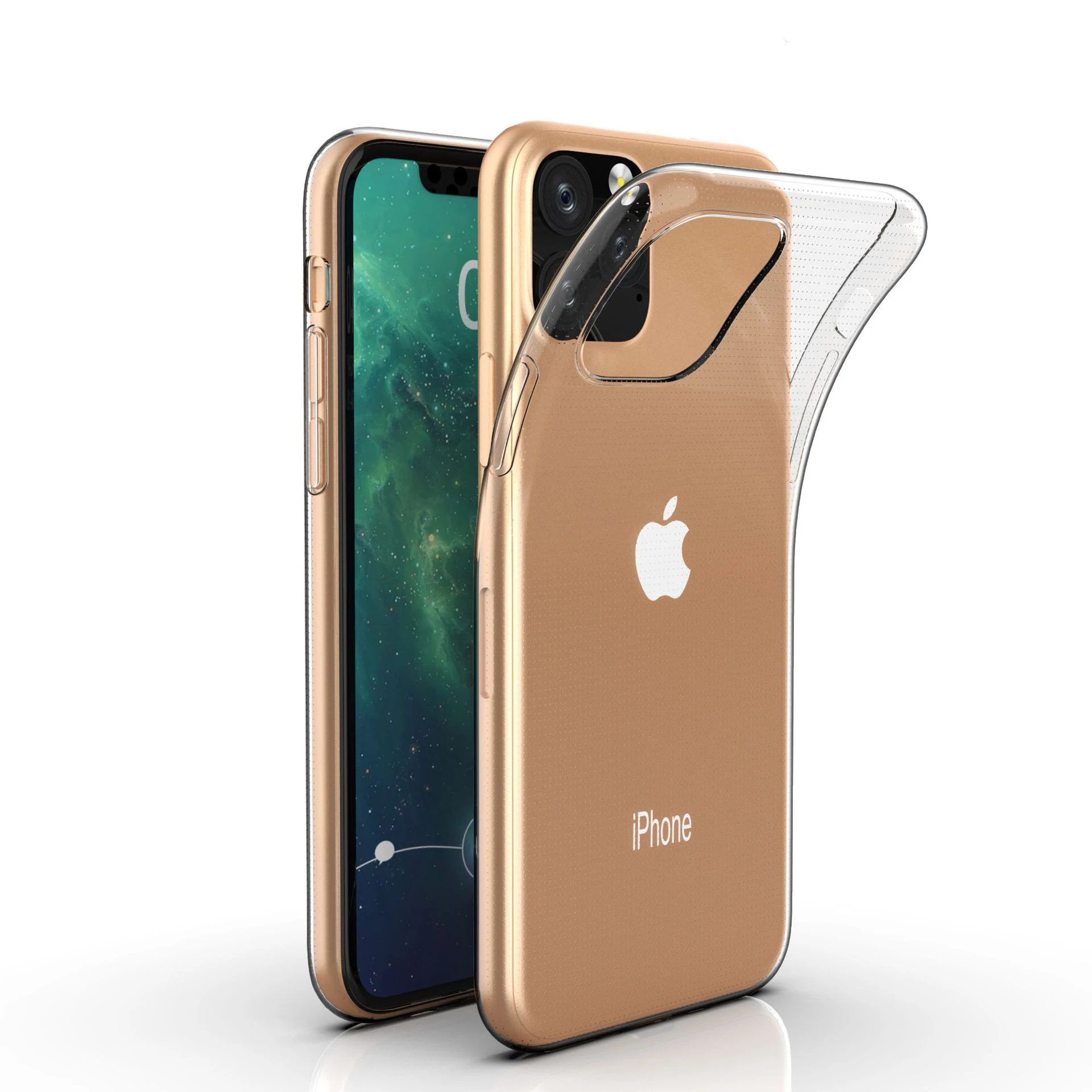 ultra thin soft tpu phone case back cover for iphone 11, 11pro