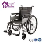Lightweight portable handicapped steel wheelchair for disabled