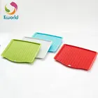 Kitchen plastic non-slip heat insulation draining food trays