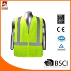 ANSI107 zipper knitted safety hi vis vest