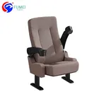 Metal material fold seat movie room portable theater seating cinema chair cup holders for chairs