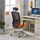 Removable headrest for luxury executive home work nylon wheel newest swivel mesh office chair with adjustable armrest