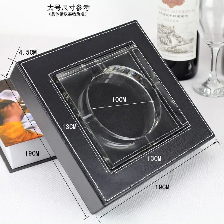 Leather ashtray ashtray / hotel / Office / desk ashtray ashtray