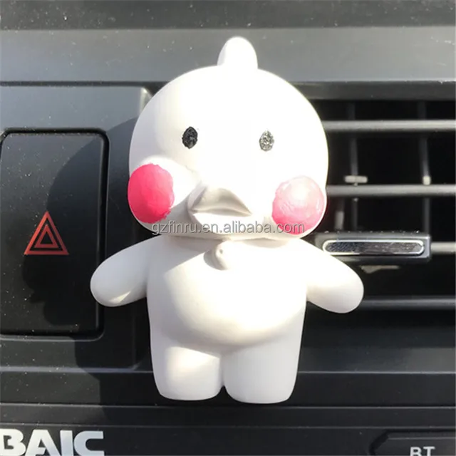 cute duck shaped car vent aroma diffuser scented ceramic stone