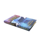 1400gsm cardboard pantone color printing gold side novel cheap hardcover books