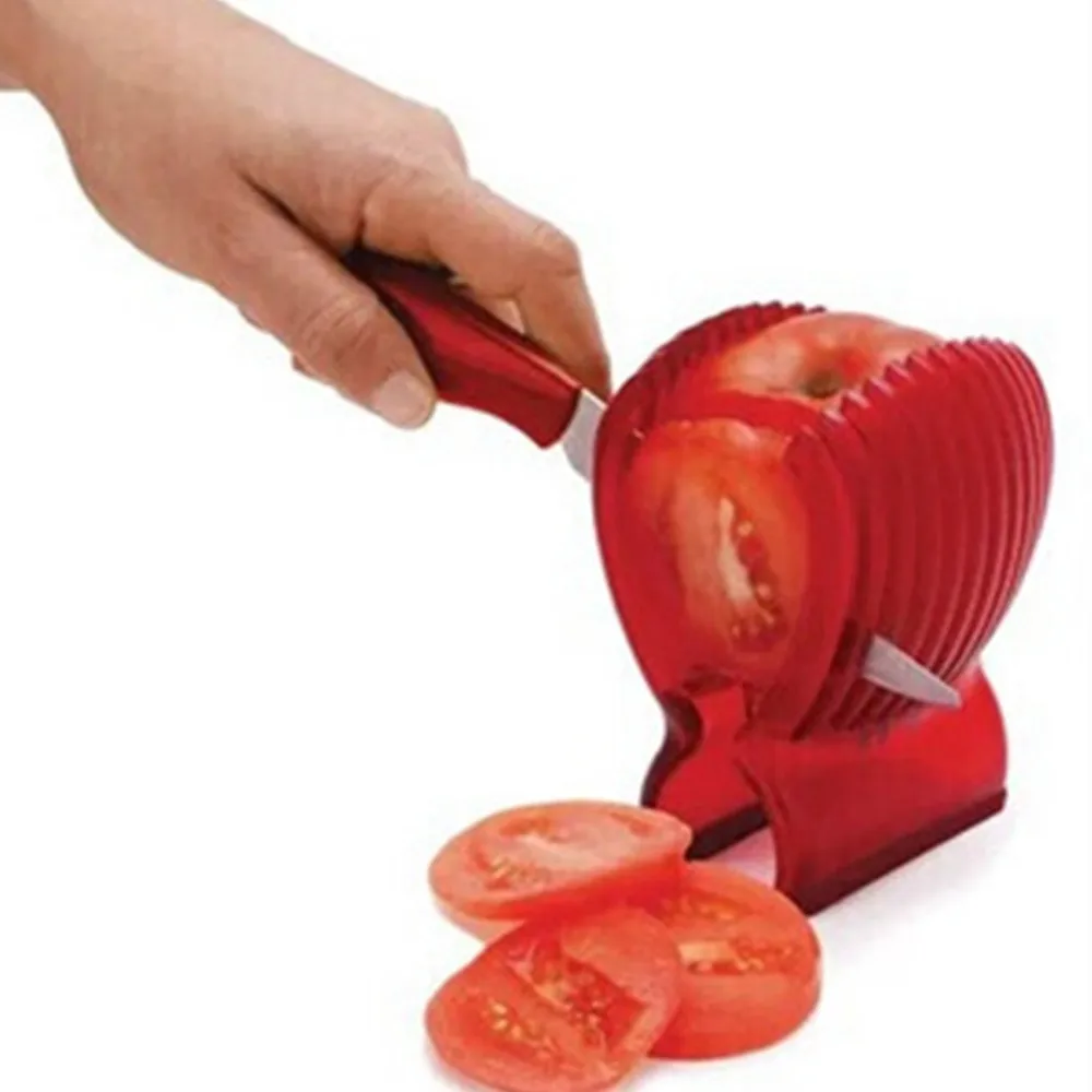 Good Quality Onion Fruit Vegetable Cutter Tools Tomato Holder Slicer Guide Potato/Onion Holder Cutter Shredders Slicers KC1133