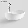 two person design freestanding resin solid stone bath tubs,bathroom 71'' large style cast marble composite solid surface bathtub