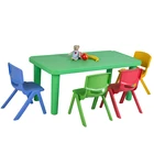 Waterproof Collapsible Saving Space Safety Portable Folding Kids Table and Chair Set Children Furniture Sets