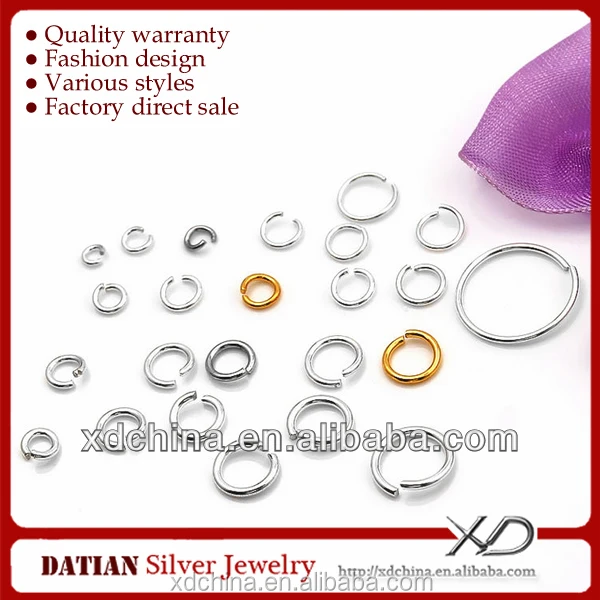 xd p050 925 sterling silver open jump ring colored jump rings