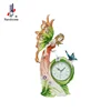 13 Inch Resinic Craft Flying Fairy Figurine Table Desktop Clock