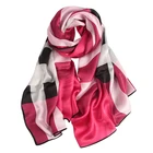 Chinese Wholesale Custom Unique Design Digital Print Turkey Silk Scarf