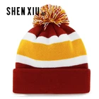 Wholesale 100% Acrylic Custom Logo Knitted designer caps for sale kid beanie top fur ball winter hat with pom