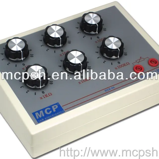 mcp bxr-06 - variable resistor box / decade resistance box