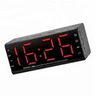 Leastar Dual Speakers Wireless Alarm Clock Radio FM TF Card