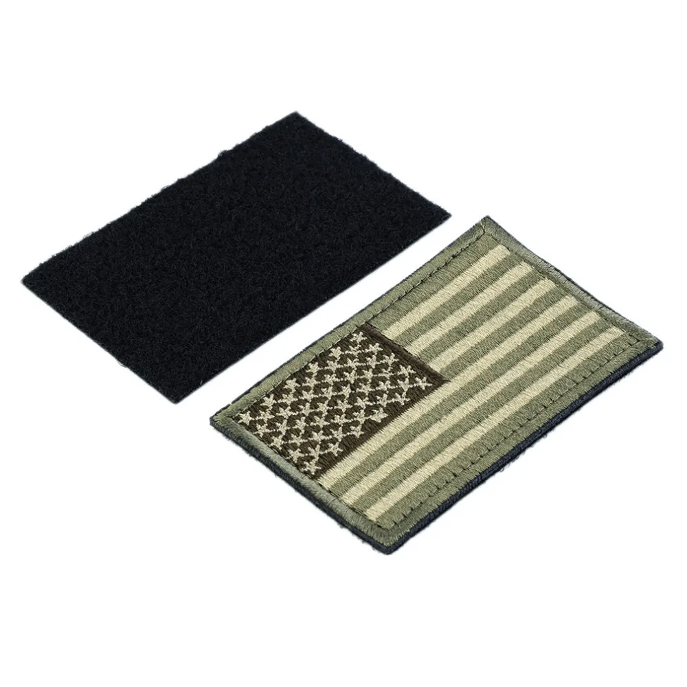 Hot Sale America Flag Embroidery Double Faced Cloth Epaulette Armband Badge Army Tactical Patches 2015 Fashion