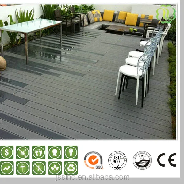 96x20mm long lifetime solid wpc decking/board price