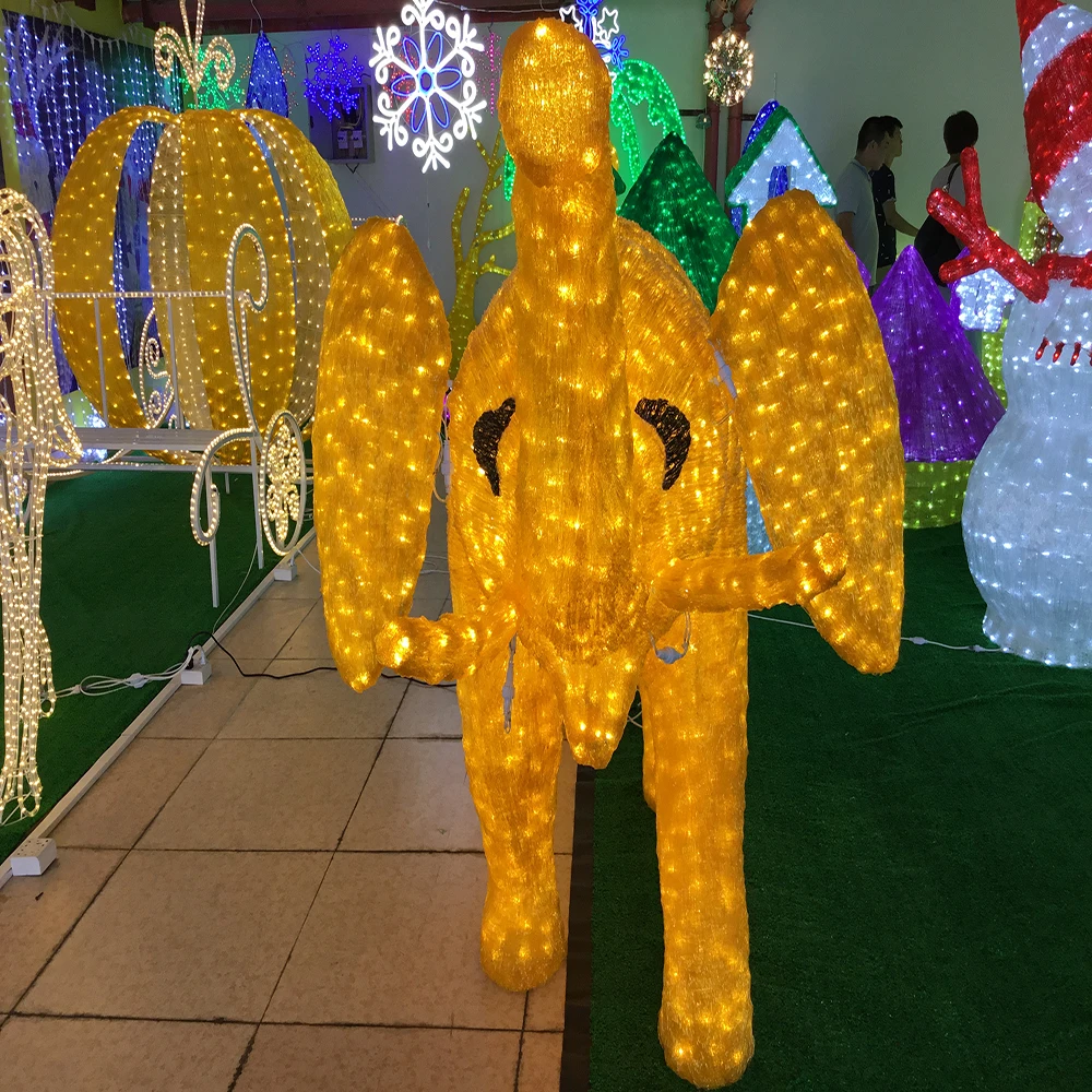 elephant led lighting sculpture lamp for holiday decoration