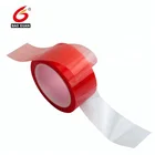 205mic Acrylic adhesive Double side PET tape with red film 1240mm x 50m
