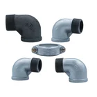 galvanized malleable iron fittings pipe fittings 90 degree elbow for water pipeline