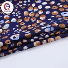 4 way stretch flocked chiffon rainbow printed korean polyester twill fabric chiffon