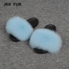 Hot Sale Comfortable Fur Slippers Women Ladies Indoor Sandals Spring Fur Slides