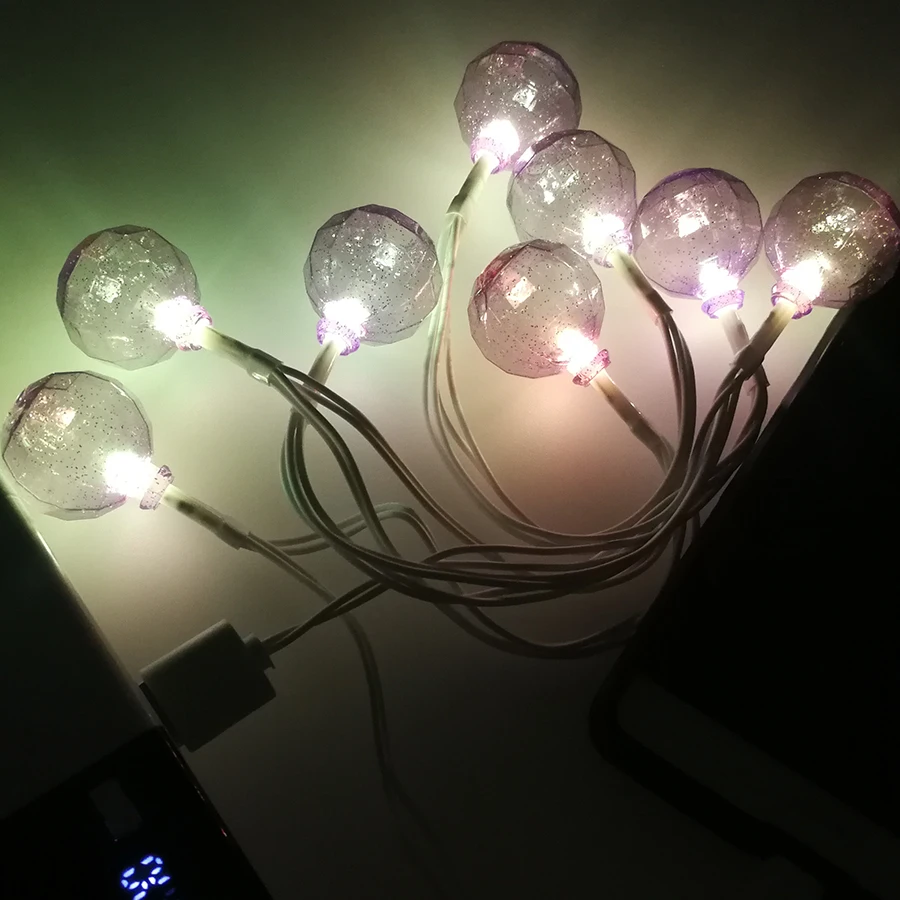 Christmas lantern Shape Led Light Phone usb cable type c charger for samsung - ANKUX.COM