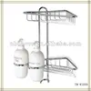 Twin Shower Corner with Dispensers shower caddy