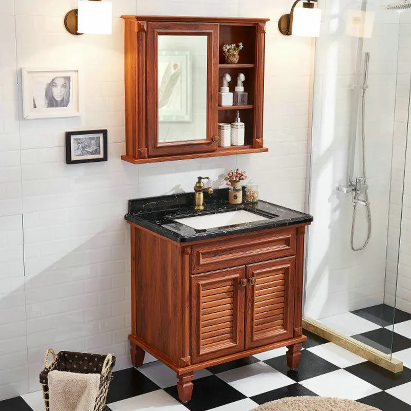 Triple Sink L Shaped Bathroom Wall Cabinet Ready Made Bathroom