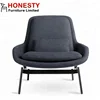 HC180 Upholstered Fabric Metal Frame Living Room Italian Designer Modern Field Lounge Chair