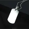 Arts and crafts metal custom logo stainless steel blank dog tag