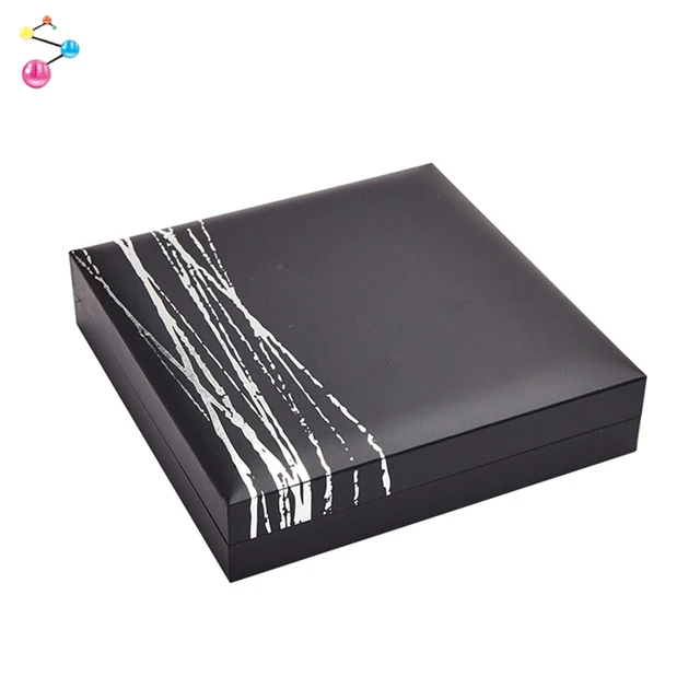wholesale custom logo beautiful pattern leather jewelry box for