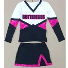 custom spandex cheerleading long sleeve uniforms