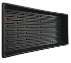 Oem Greenhouse plant tray, plastic sprouting flat tray for nursery planter with heat mate with lid China supplier
