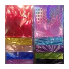 wenzhou hongda BOPP papel de regalo packing material holographic film laser film gift wrap flower wrapping plastic