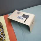 Table Modern Design U Shape Wooden Over Bed Table Coffee Computer