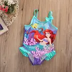 OEM Custom Lovely Kids Swimming Bathing Suit Baby Girls Cartoon Bikini Swimwear