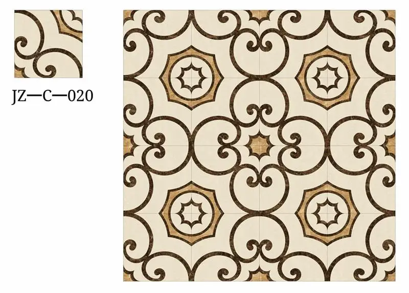 Luxury lobby unique waterjet medallion tile
