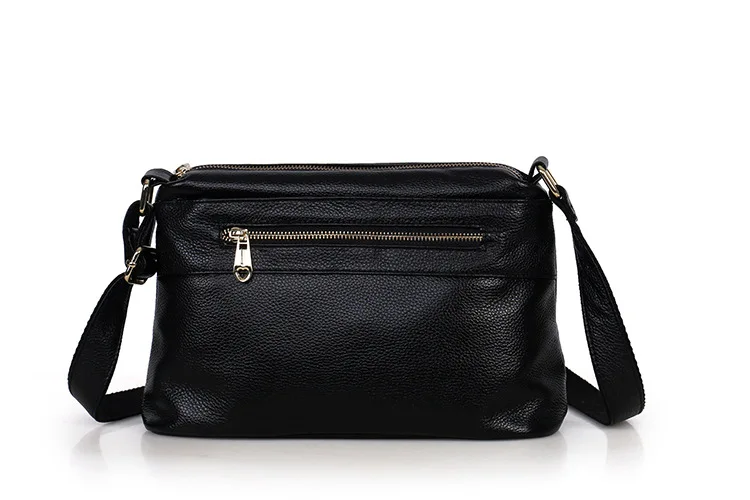 MJ Genuine Leather Women's Bag Shoulder Handbag Real Cowhide Leather Crossbody Bag Female Small Messenger Bags High Capacity (12)